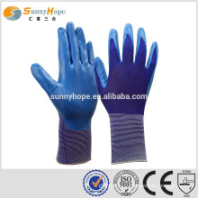 sunnyhope size 9 safety Work rubber coated gloves